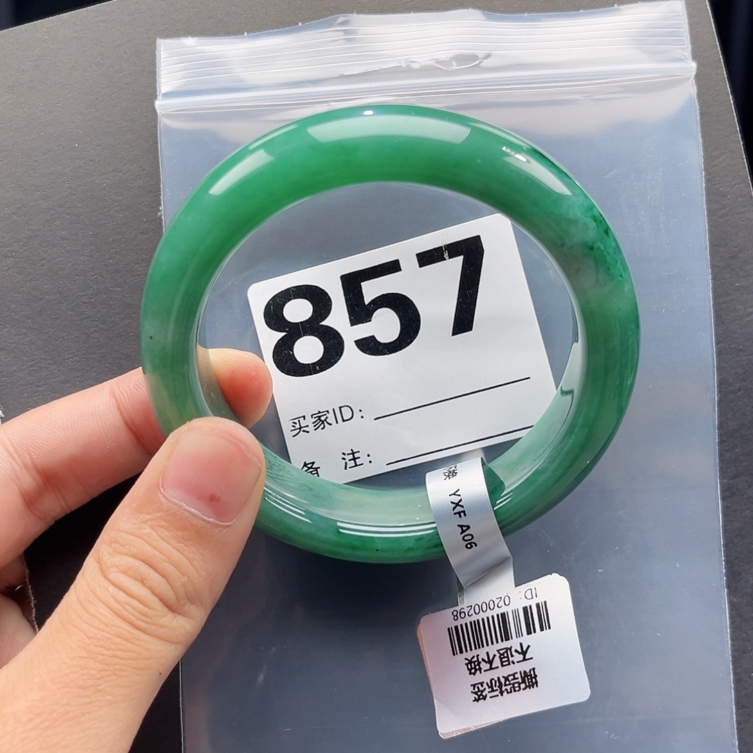 未镶嵌手镯石英质玉（非洲翠）60圈口857