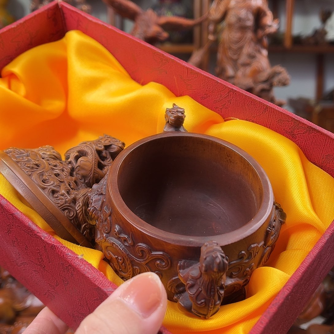 黄杨木黄杨木雕刻高度12厘米