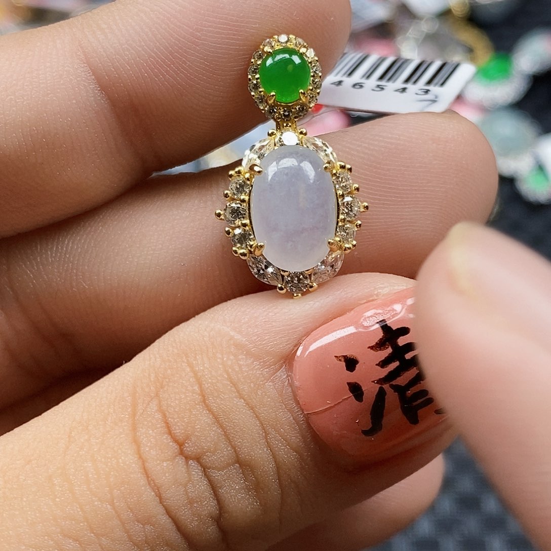 翡翠银S925镶嵌戒指