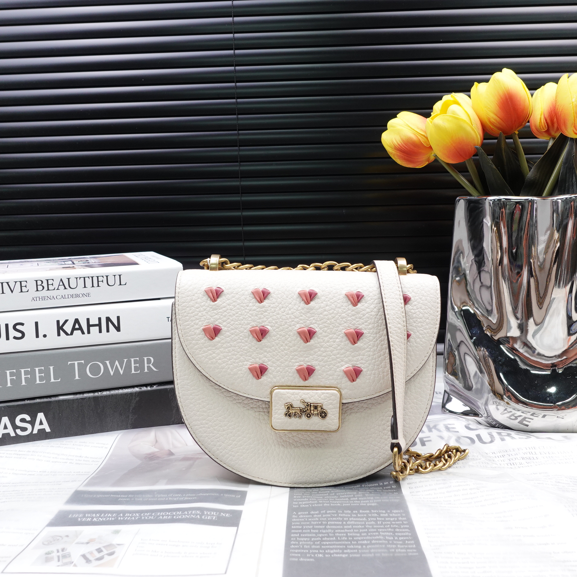 95新 COACH/蔻驰 单肩包/T10250634