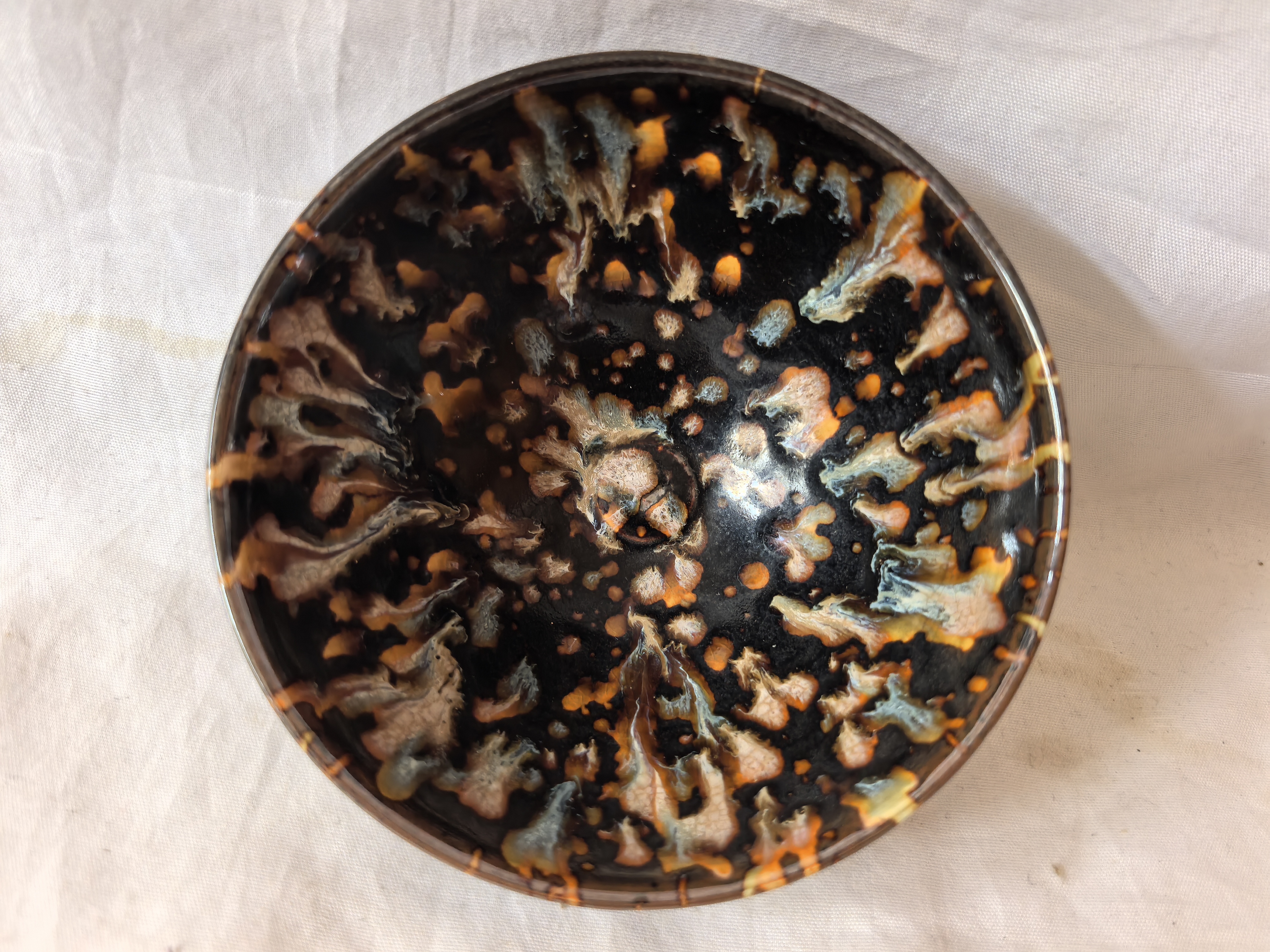 窑变茶盏瓷收藏佳品瓷器艺术品三火小店放漏