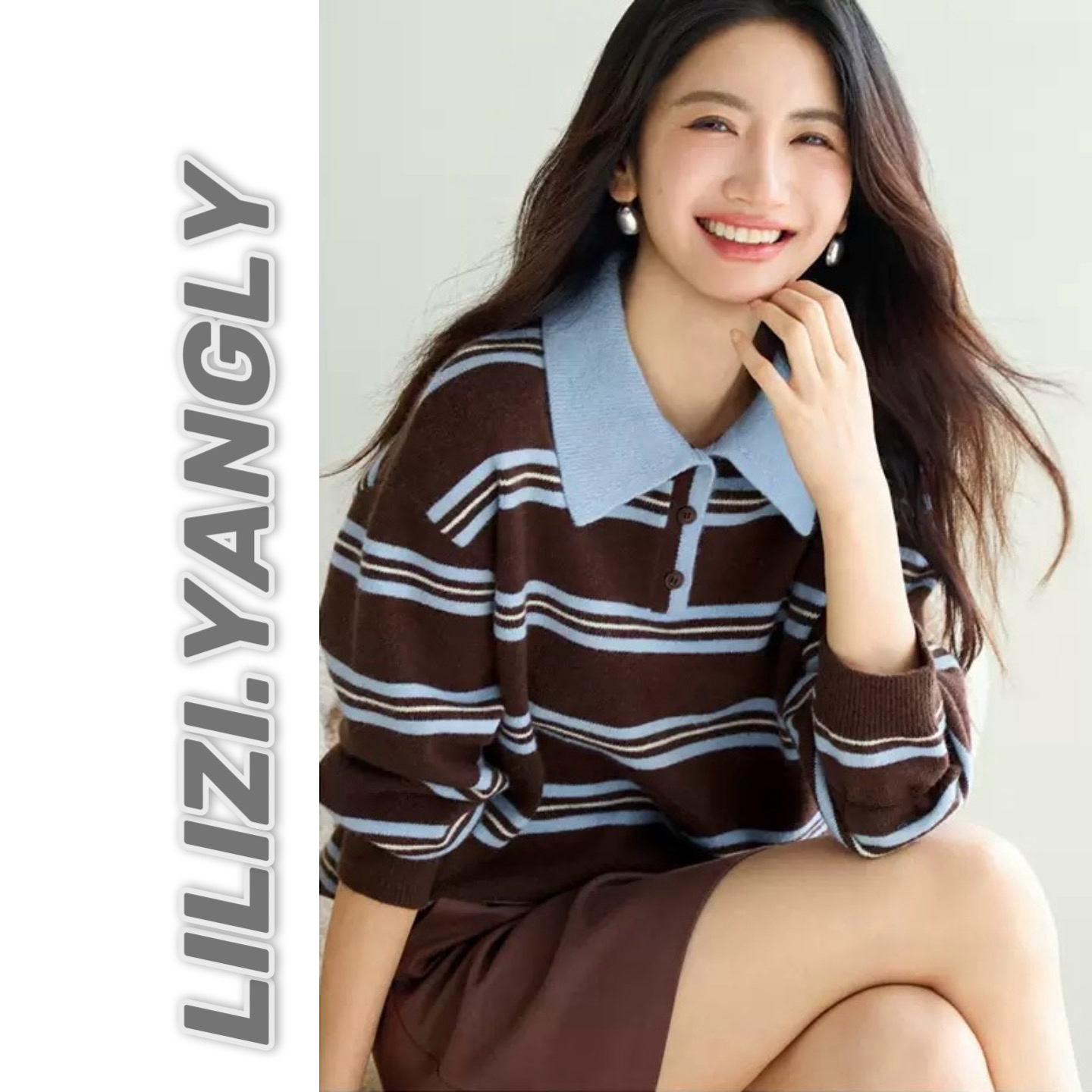 【复古撞色】北极绒POLO领针织衫冬季新款保暖舒适上衣