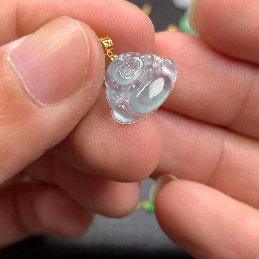 【闪购商品】颈饰18K金镶嵌翡翠翡翠