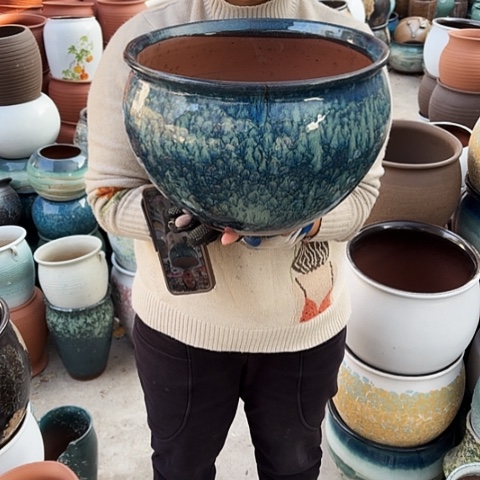 30口21高瑕疵口裂盆子 