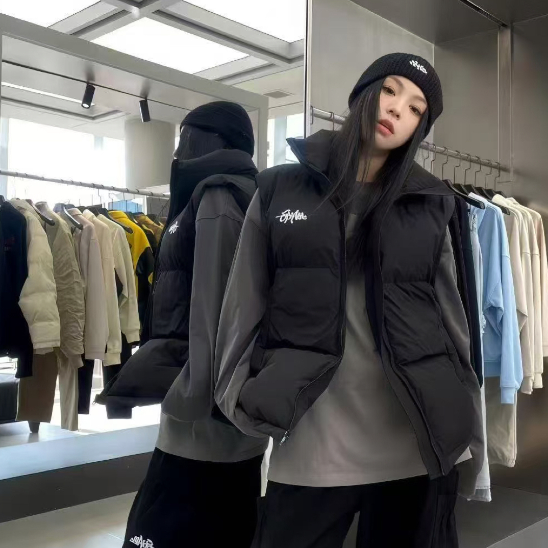 青少年潮牌石墨烯马甲时尚休闲立领加厚潮流冬季