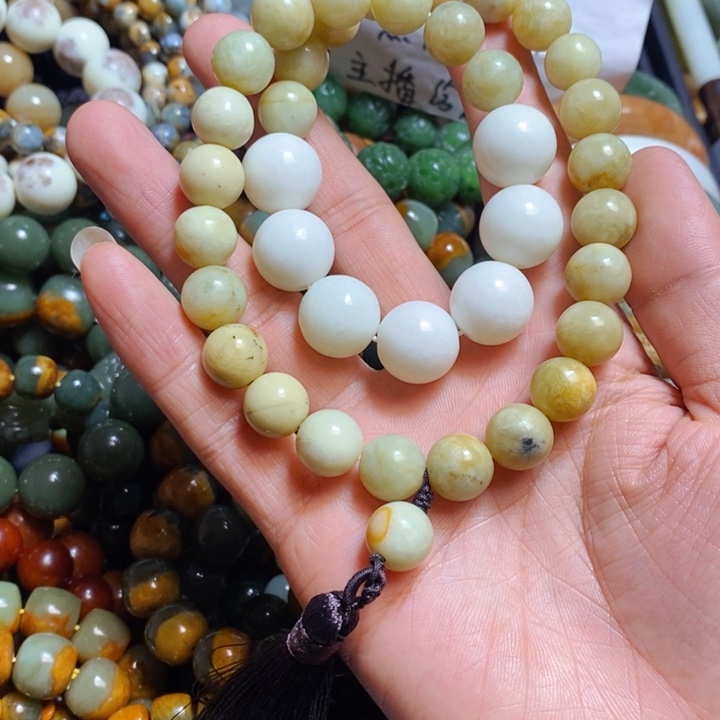 蛇纹石玉手链未镶嵌