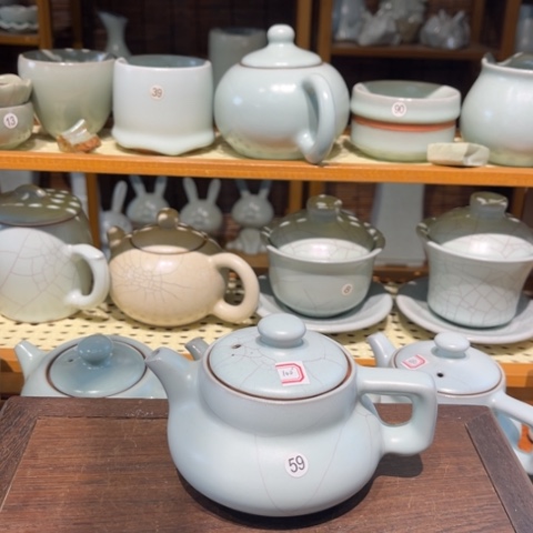 桔***王北宋官瓷瑕疵茶壶