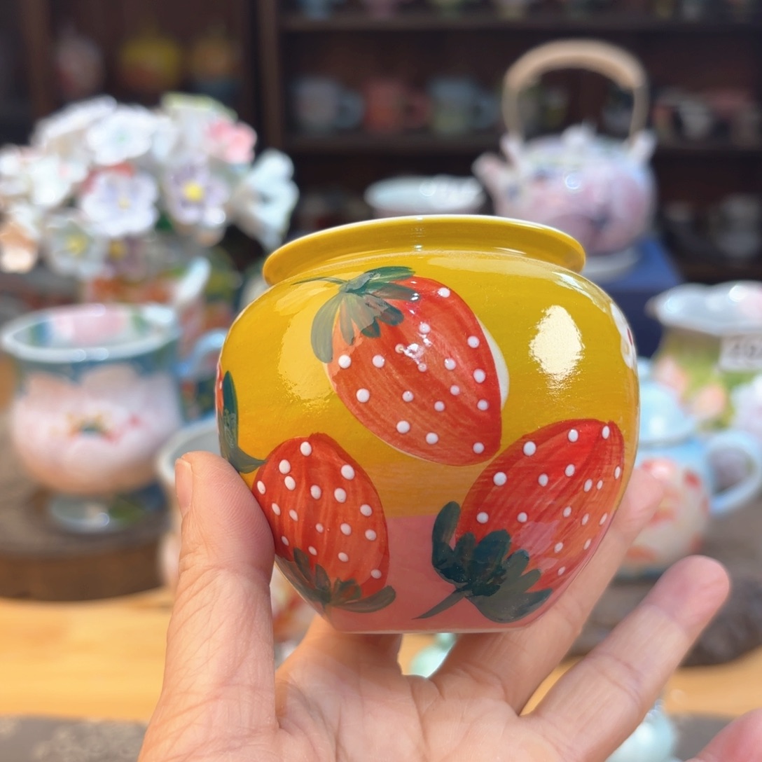 景德镇手绘高温釉下彩陶瓷茶具