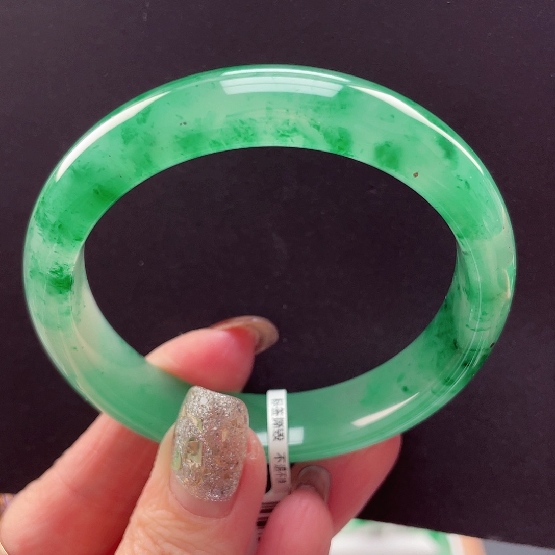 石英质玉未镶嵌手镯54-55