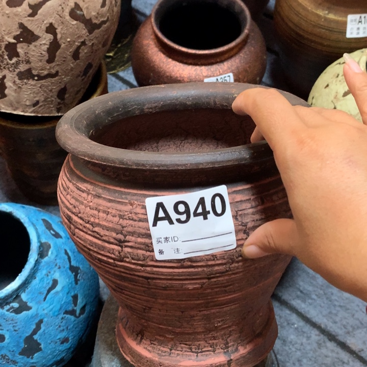 【闪购商品】粗糙盆有孔高19口18