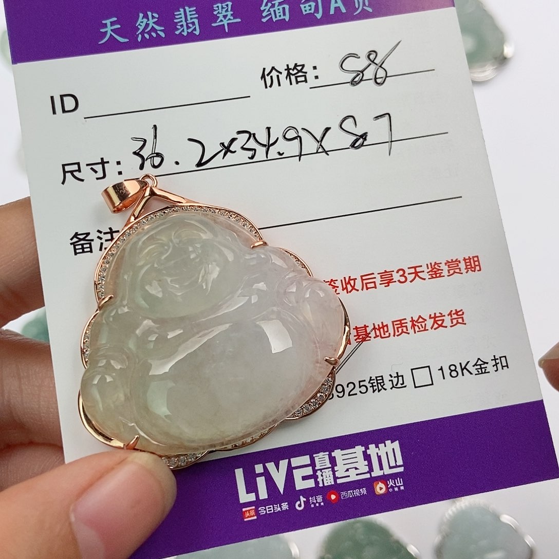 翡翠颈饰银S925镶嵌❤️****翡翠