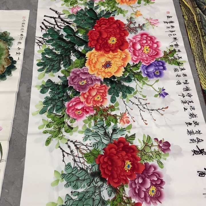 枕书斋画廊的直播间