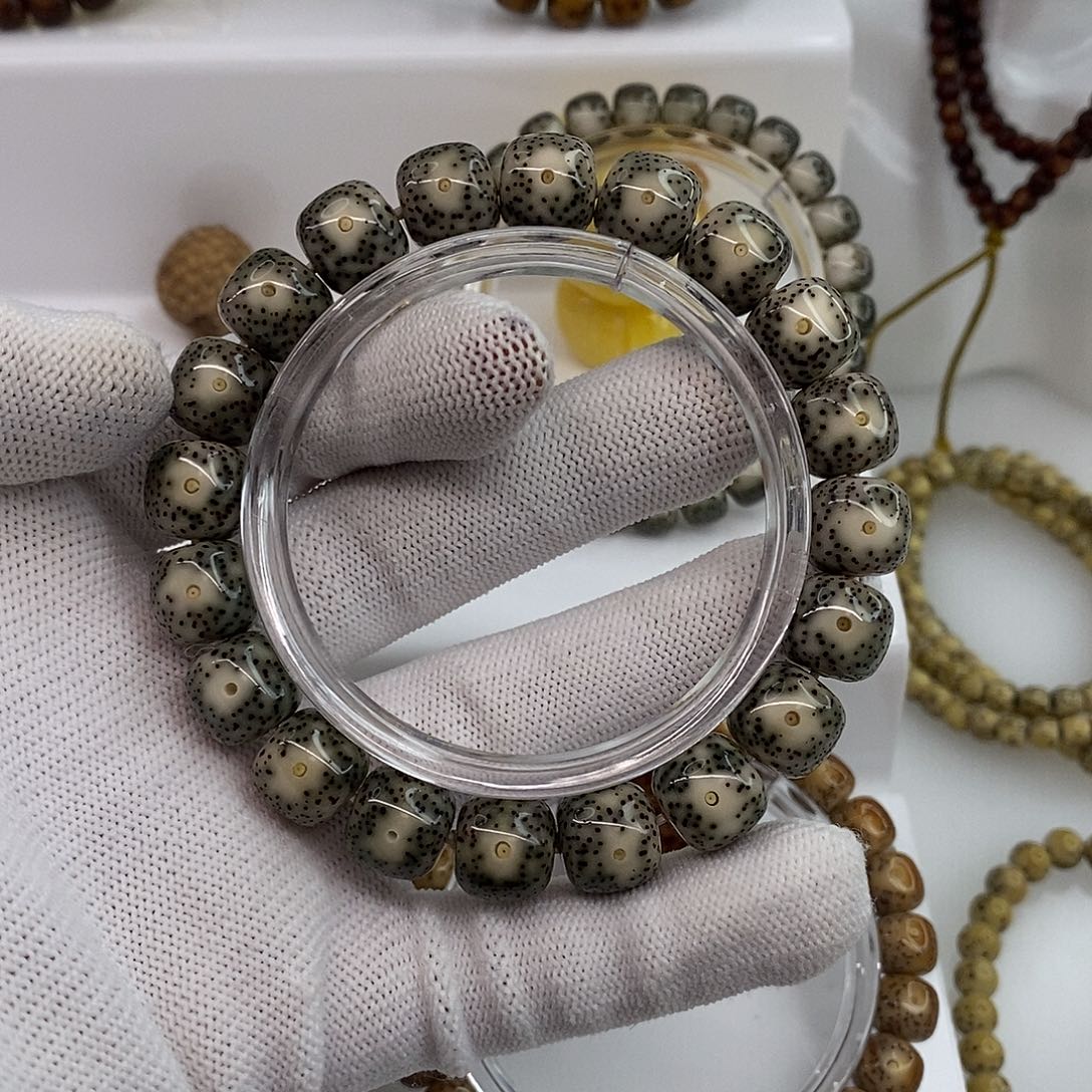 星月菩提吊坠11绿包白凤眼L