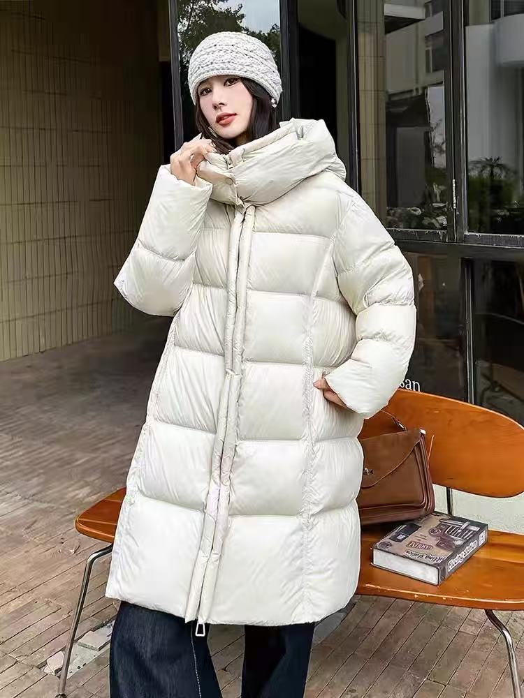 [DARUI]90鸭绒羽绒服中长款2025冬新款云朵泡芙冬外套9007