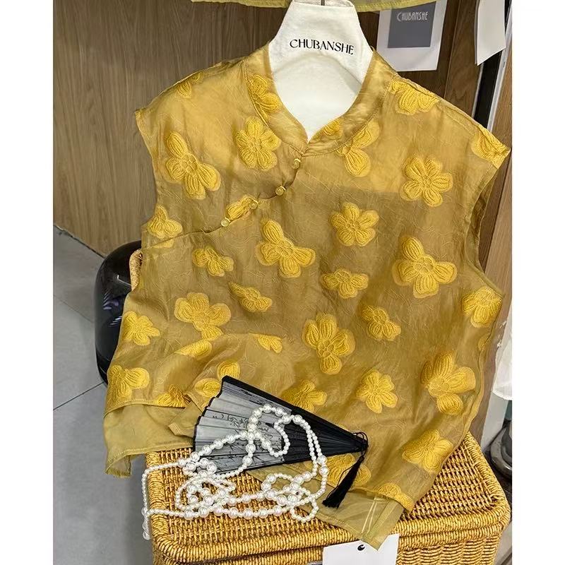 【BLB•板老板】复古夏季刺绣花朵休闲风女装民族风  H0278