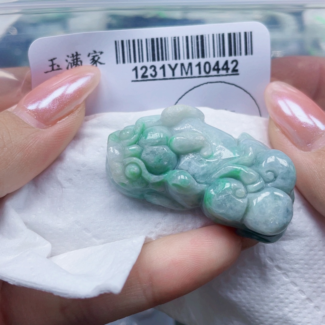 翡翠未镶嵌吊坠(赠链)