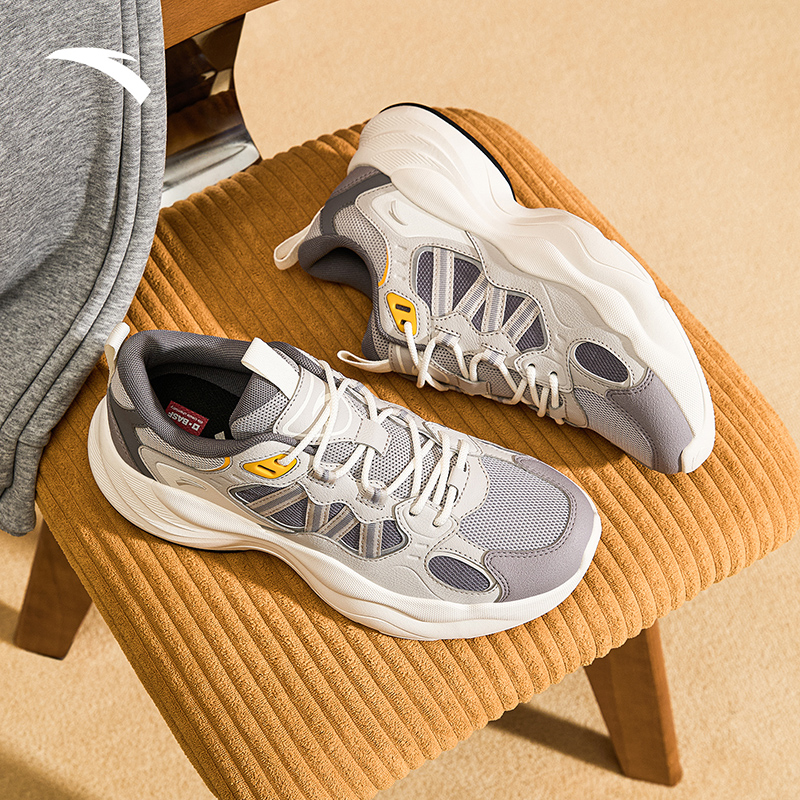 安踏PG老爹鞋丨25年冬季休闲撞色低帮老爹鞋运动鞋子男 112548840