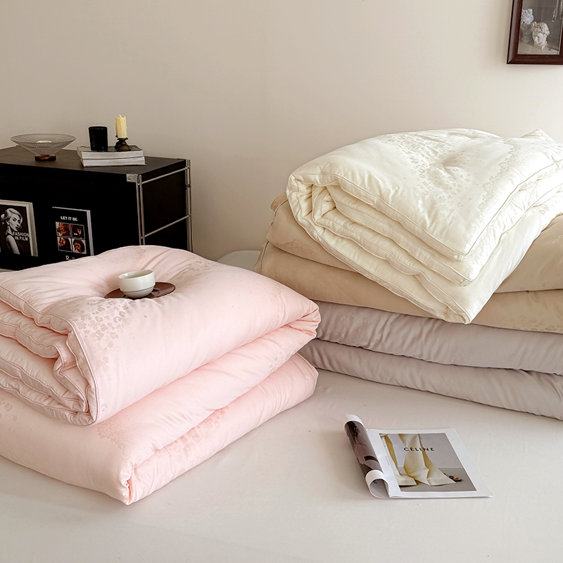 2025新款木本提花正版李官奇大豆纤维被春秋被冬被被芯被子