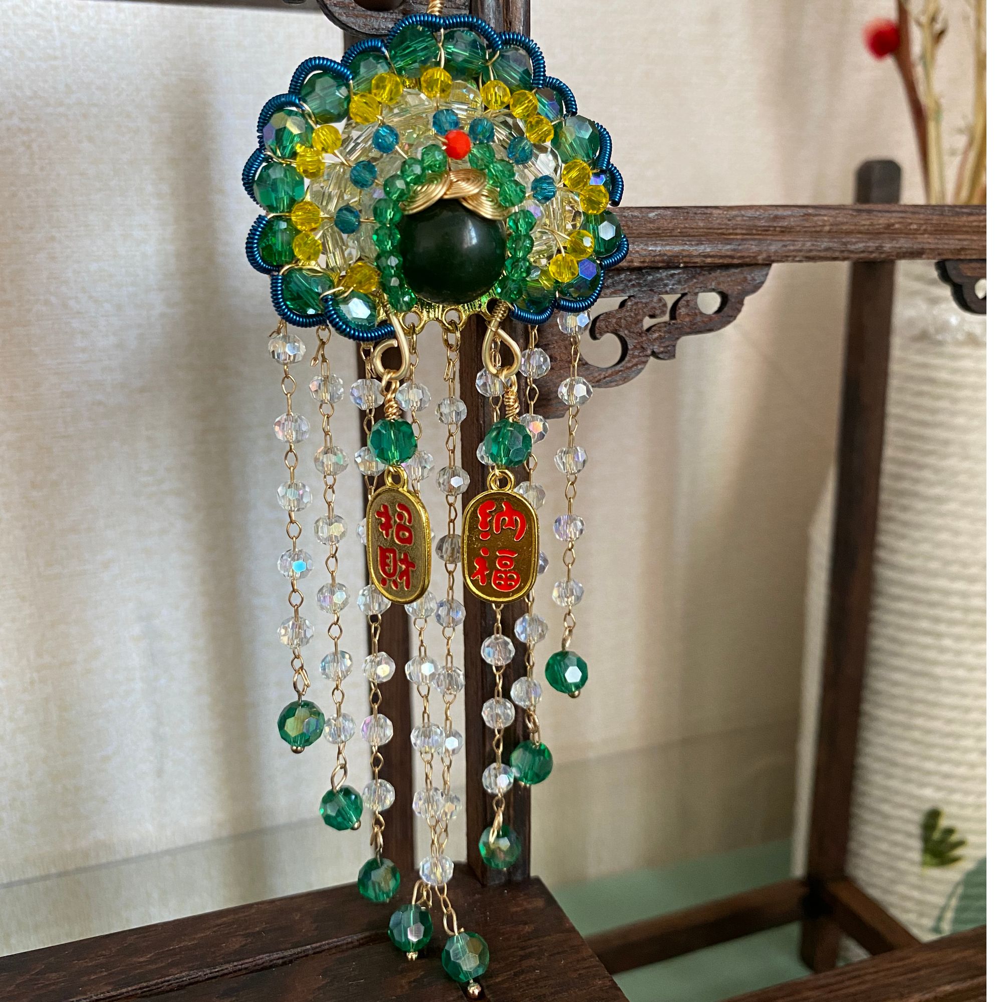 国风刀马旦手工创意车饰挂件，包包挂件，手机挂件，小礼品（成品）