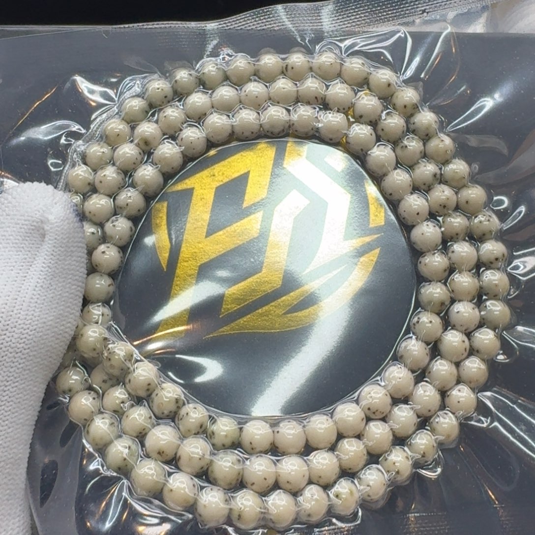 临***行星月菩提吊坠218梵天冰白绿背通体龙蛋7圆108一物一图