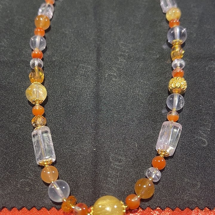 银S925镶嵌颈饰黄晶