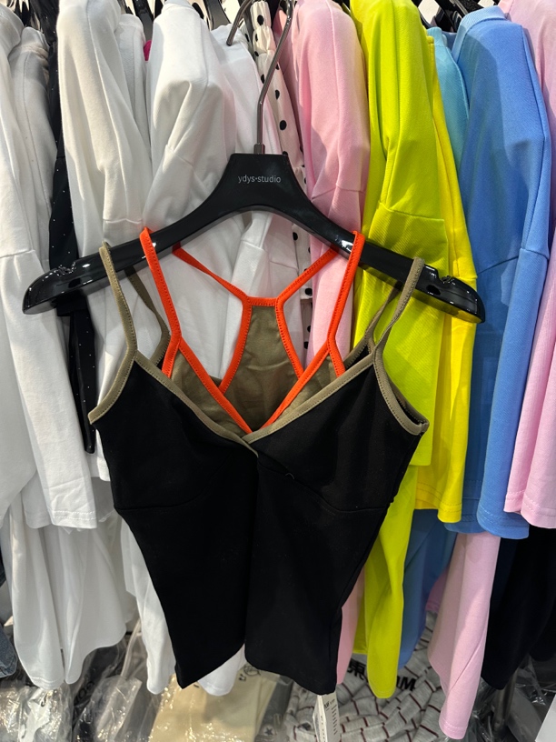 ▪️现货·韩国休闲绿色拼接吊带