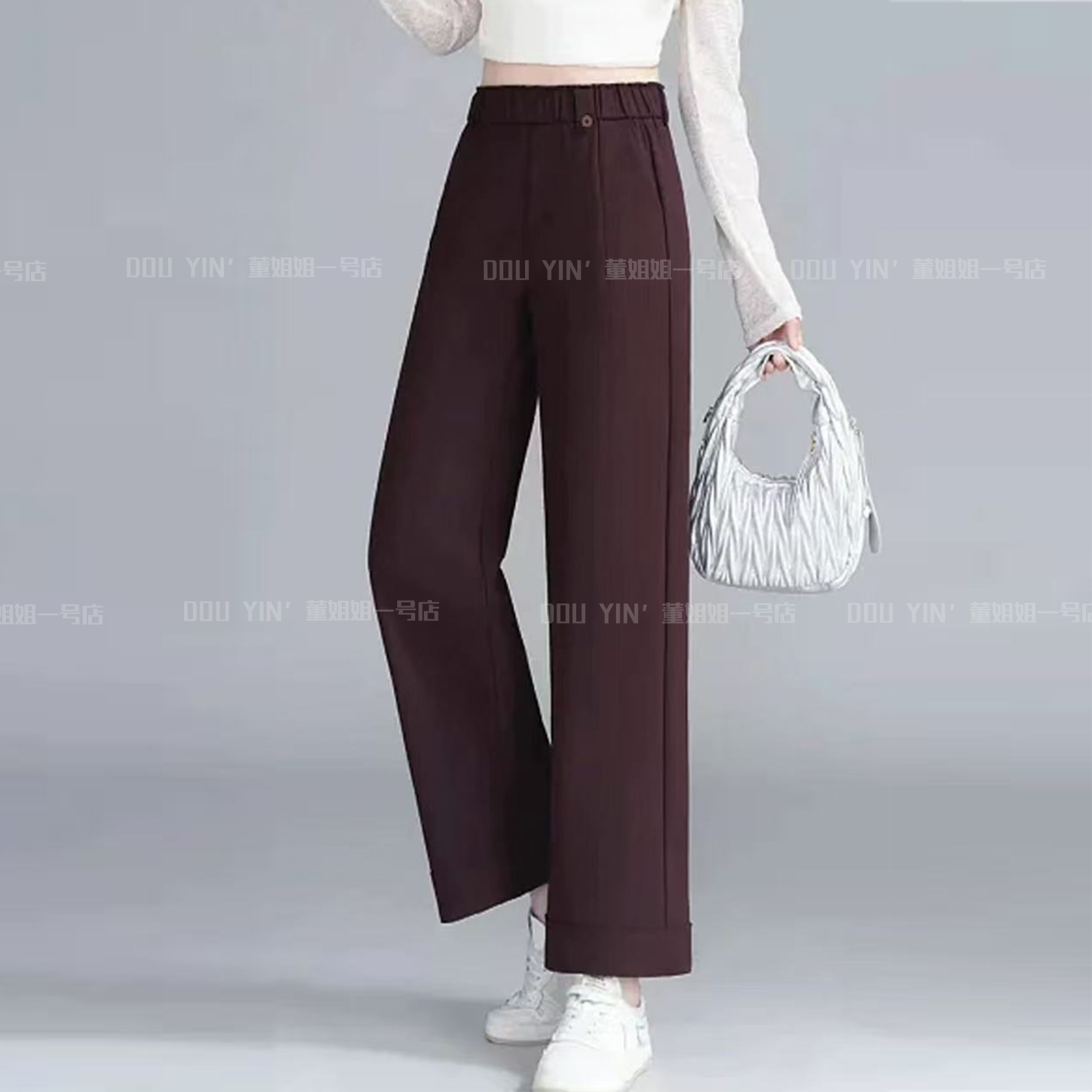 9623冬款时尚休闲加绒直筒裤