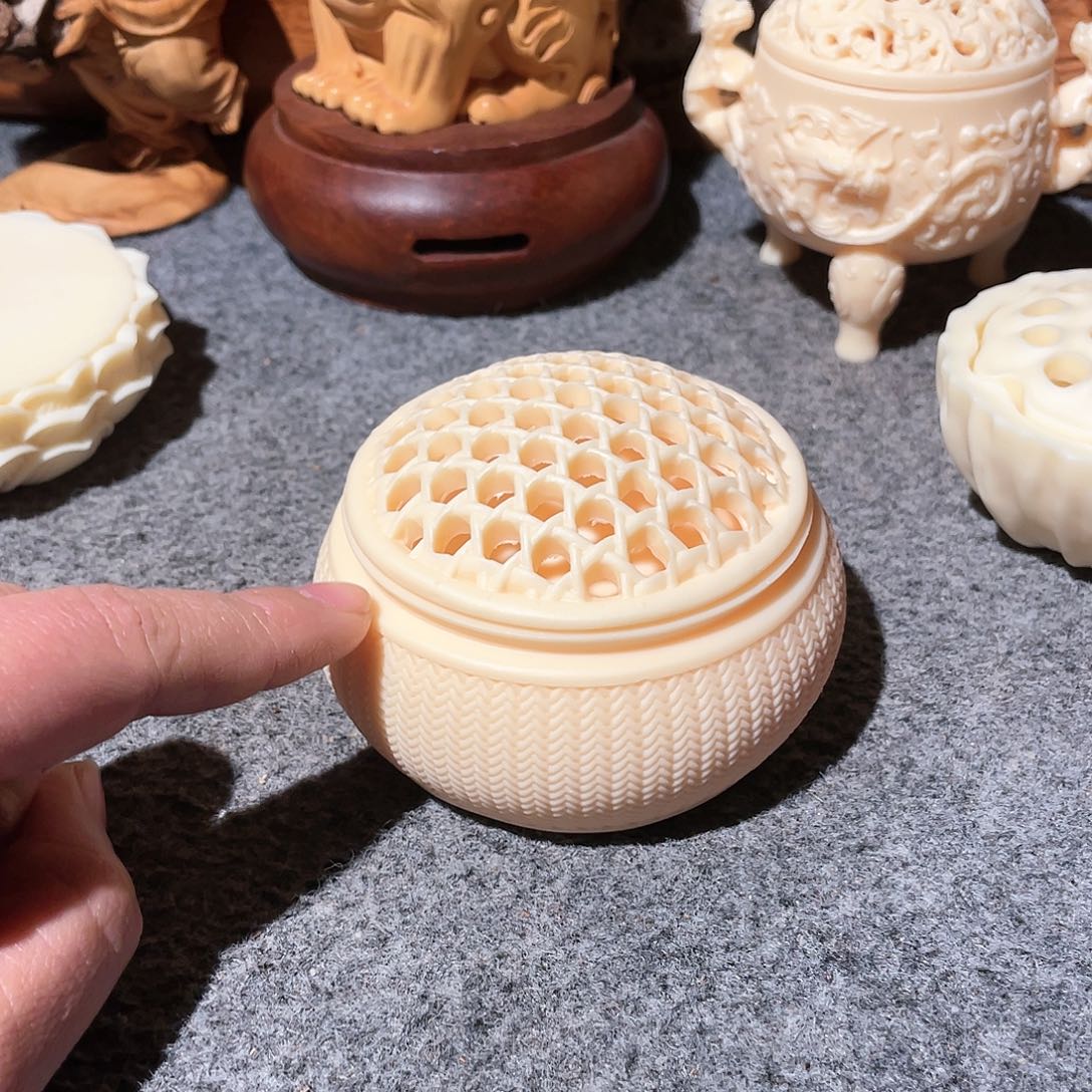 柏木（崖柏）象牙果香炉