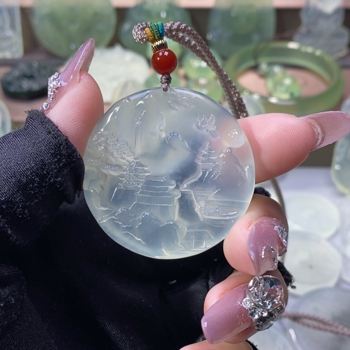 岫玉吊坠未镶嵌吊坠