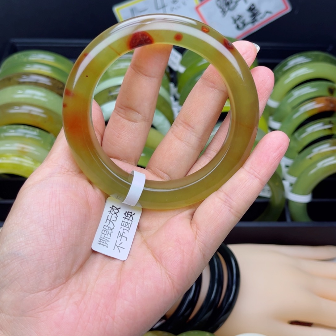 未镶嵌蛇纹石玉手镯