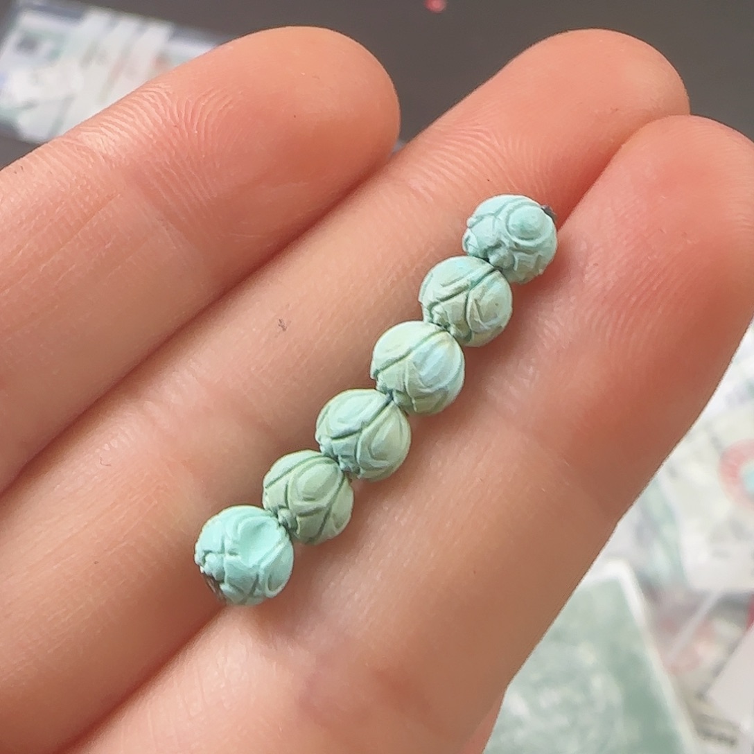 绿松石珠宝半成品未镶嵌
