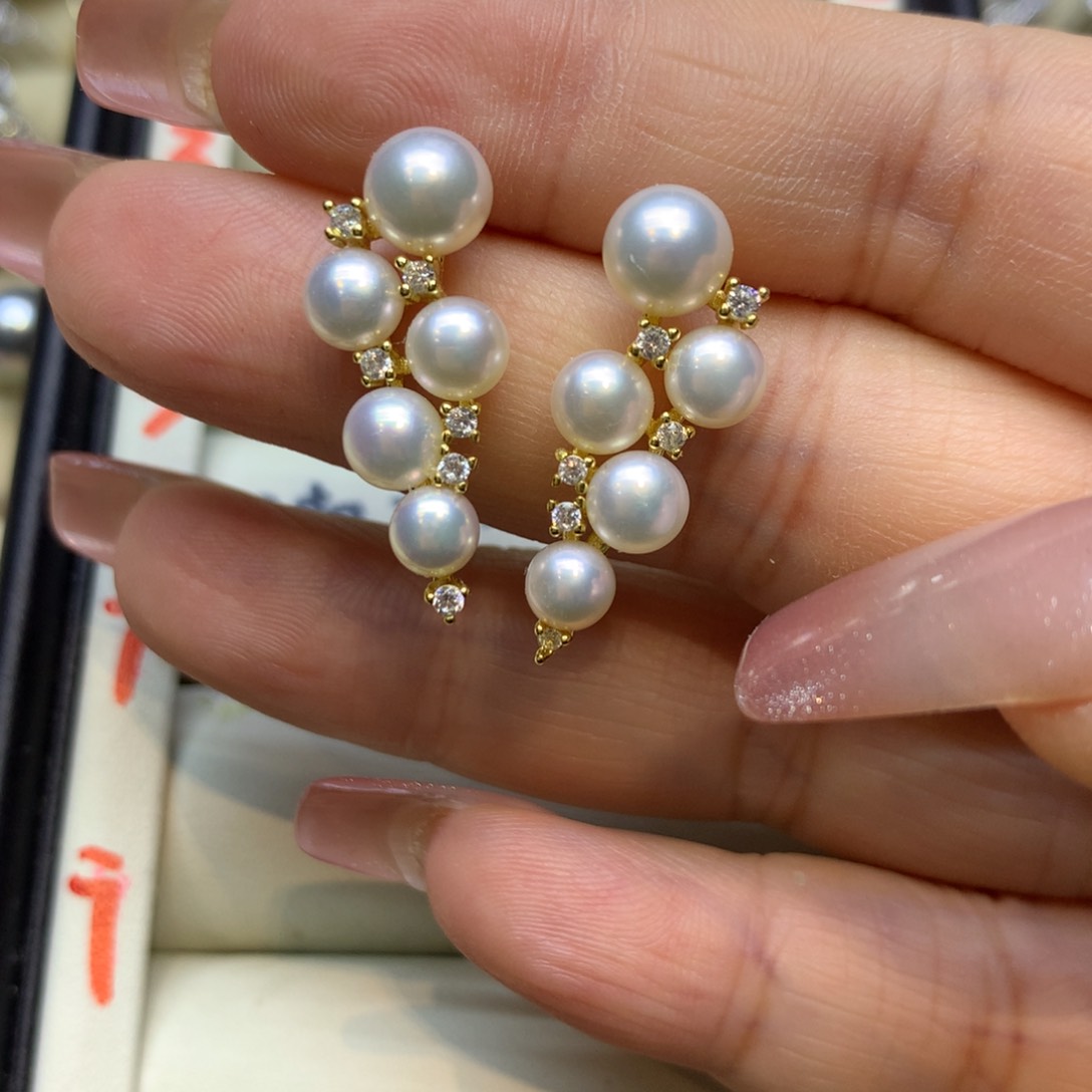 未镶嵌耳饰淡水珍珠