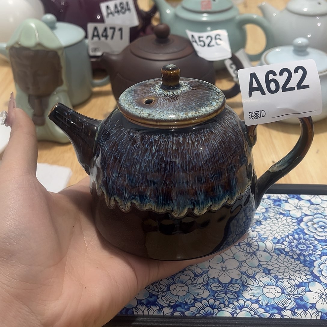 瓷片茶摆件工艺品摆件666