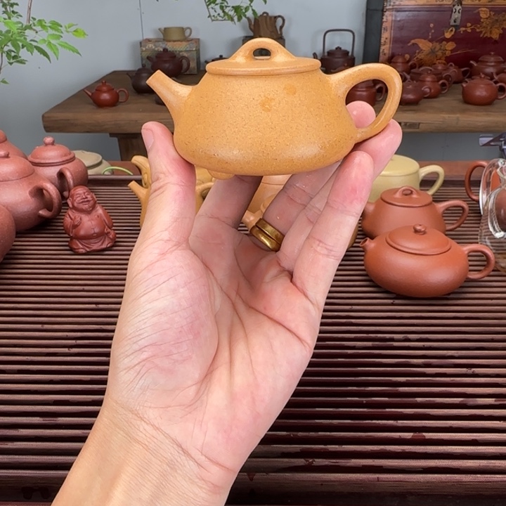 茶壶紫砂黄金段瓶盖