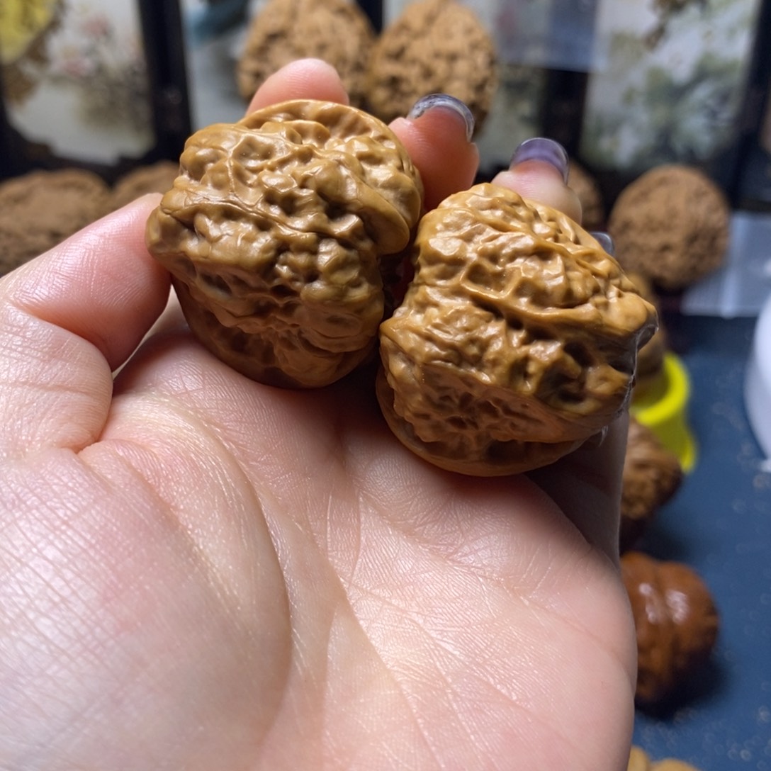 文玩核桃吊坠蛤蟆头35尺07