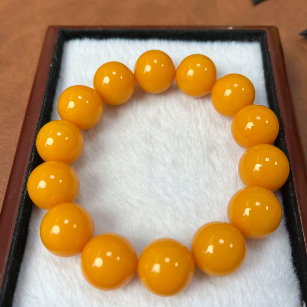 w164 古巴新蜜帝王黄手串卡 15+