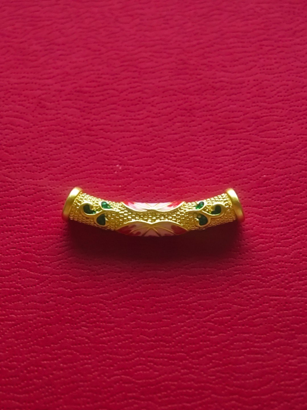 A（176）足金时尚烧蓝弯管（详情见第二张图）