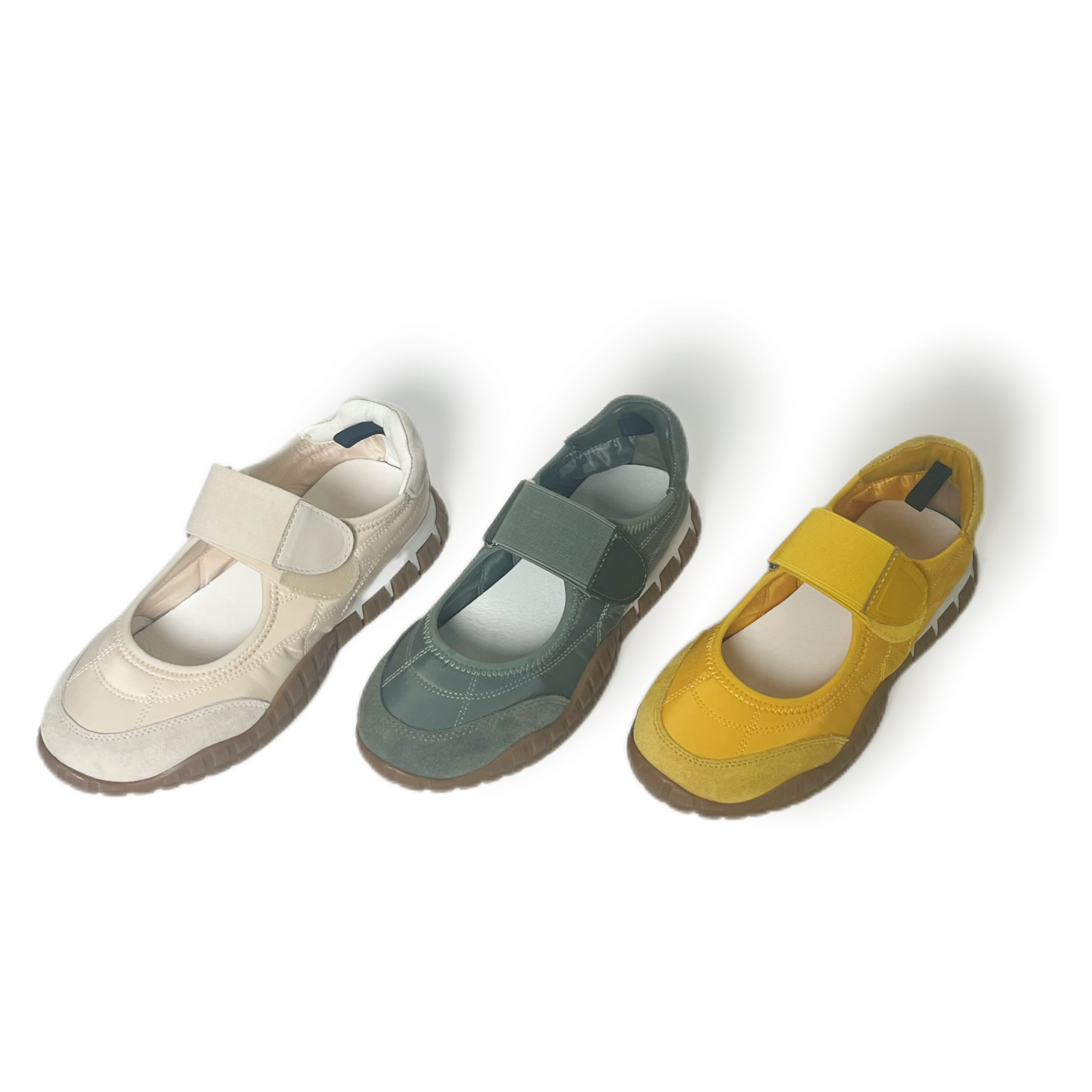  luce sole25-3玛丽珍耐磨魔术贴时尚百搭休闲鞋2025白新款浅口