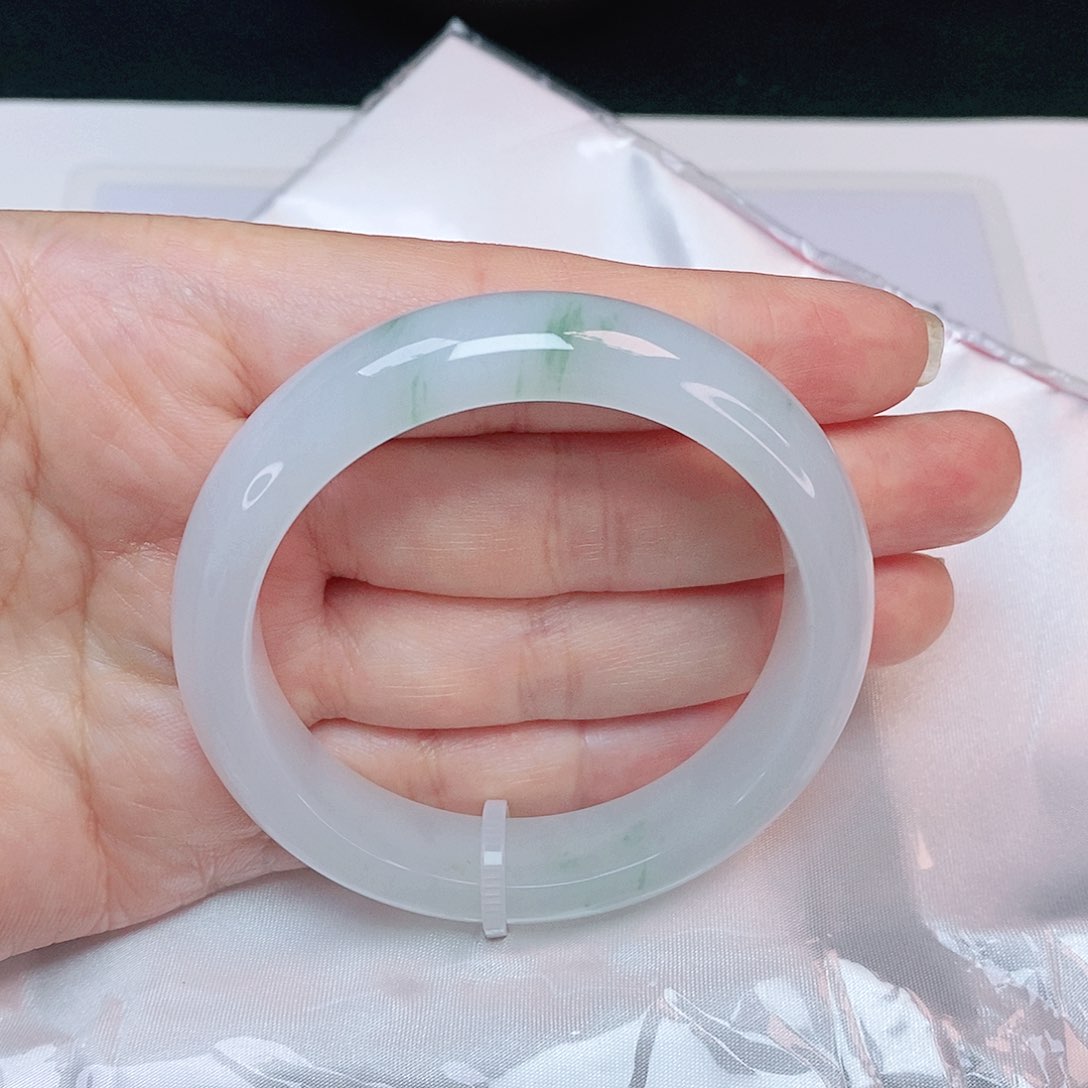 【闪购商品】翡翠手镯未镶嵌正53.5