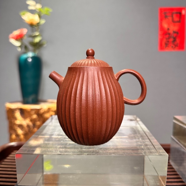 文人墨雅器黄张微制作·高菱瓜壶 原矿降坡泥