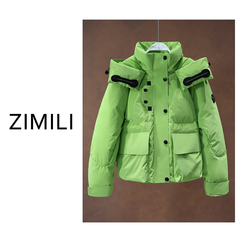 【亮哥欧货女装】冬季加厚《苹果绿》户外轻运动高蓬松羽绒服26965