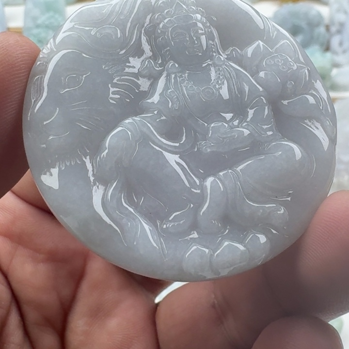 翡翠未镶嵌颈饰天然缅甸A货翡翠