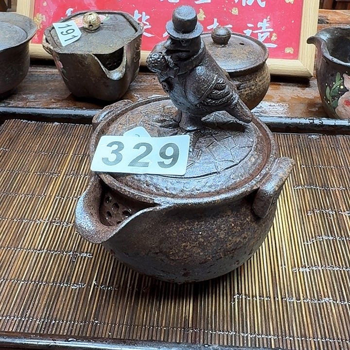 纯手工制作粗陶茶具