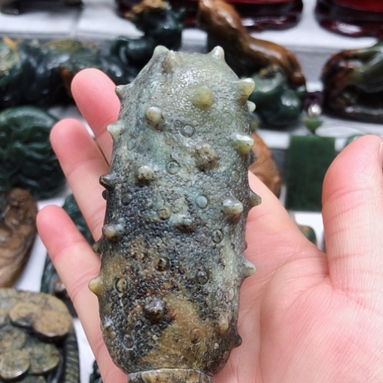 岫岩河磨玉（透闪石质玉）把件未镶嵌