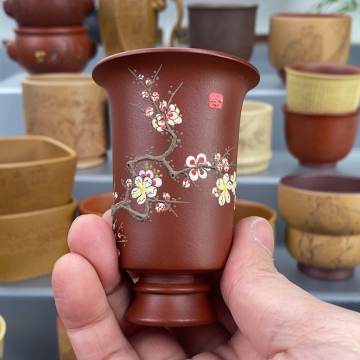 紫砂茶杯宜兴紫砂主人杯