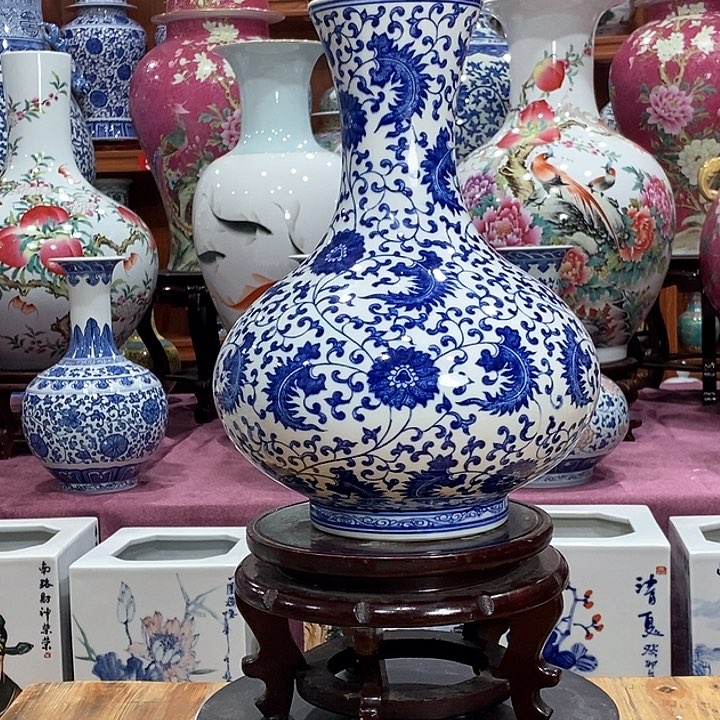 景德镇陶瓷花瓶摆件一**风