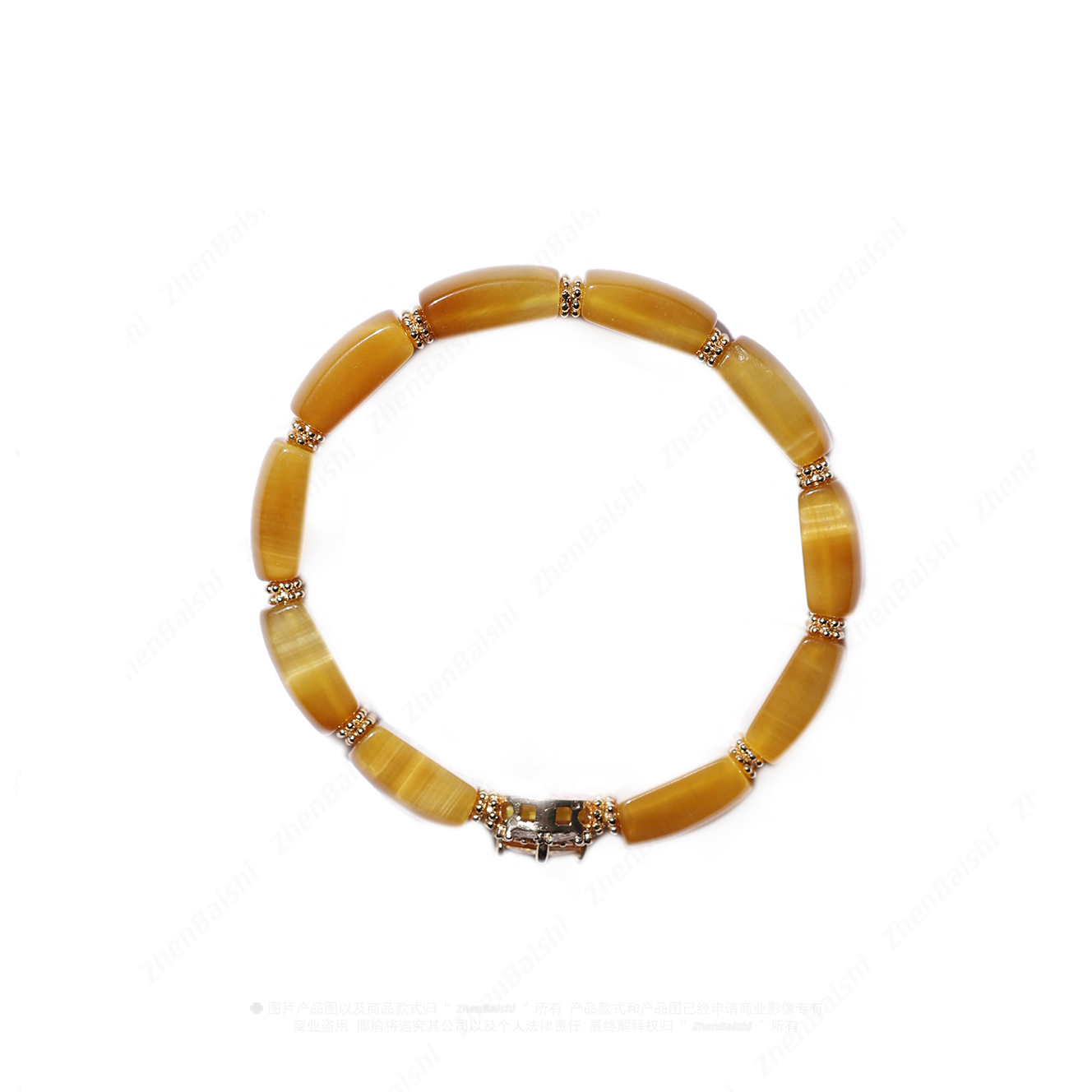 合金仿水晶手链 竹韵流光 国风手串【20779】