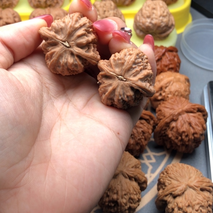 文玩核桃把件34白狮子