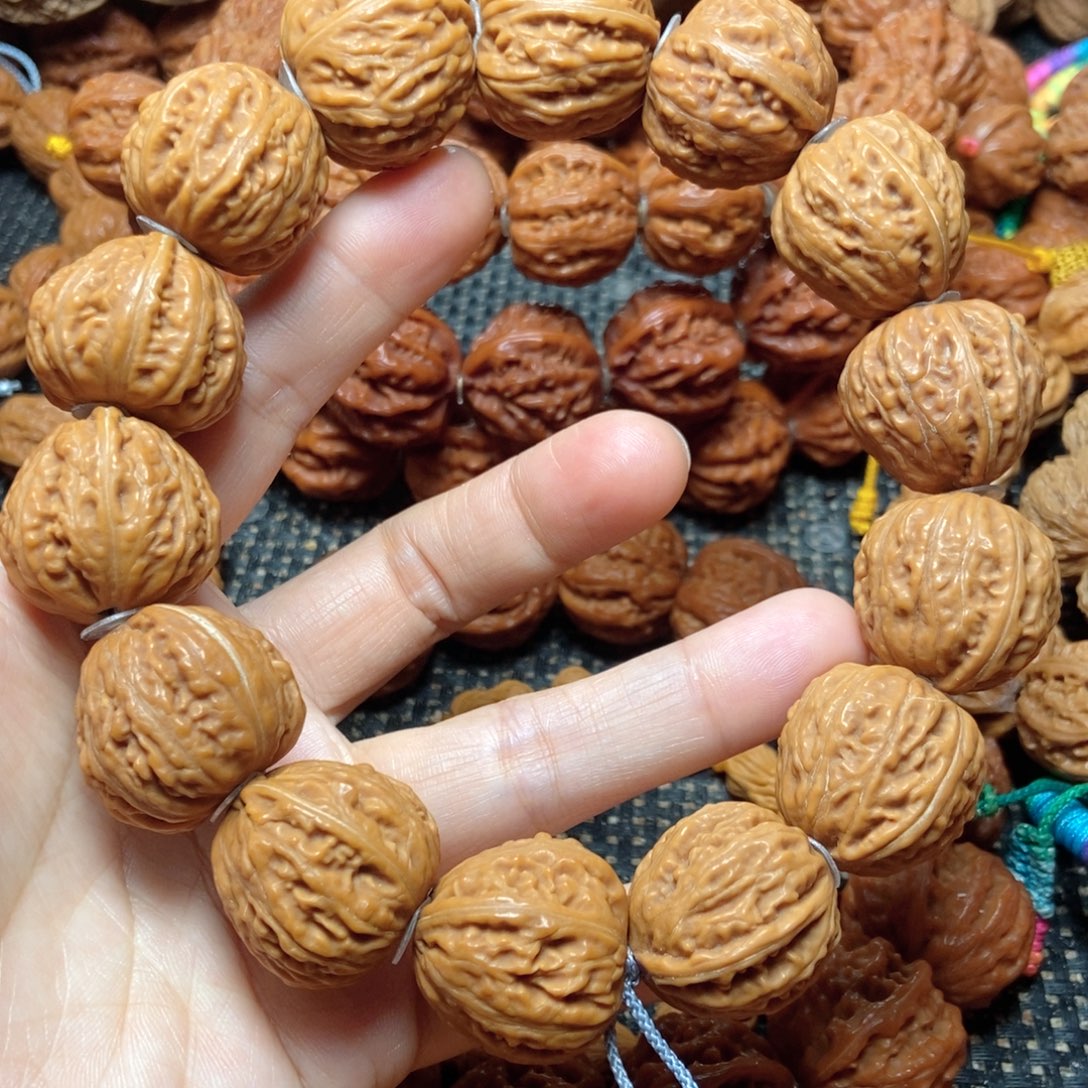 手串桃核方墩手串