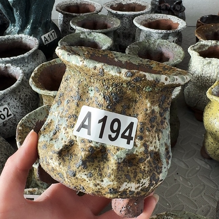 内口6高10粗陶手工